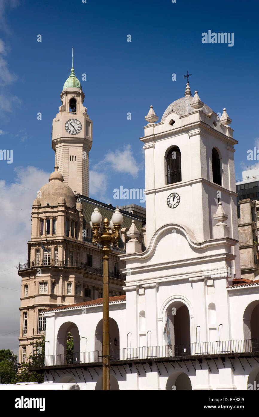 Argentinien, Buenos Aires, Plaza de Mayo, Cabildo Museum, ehemalige Regierungsgebäude Stockfoto