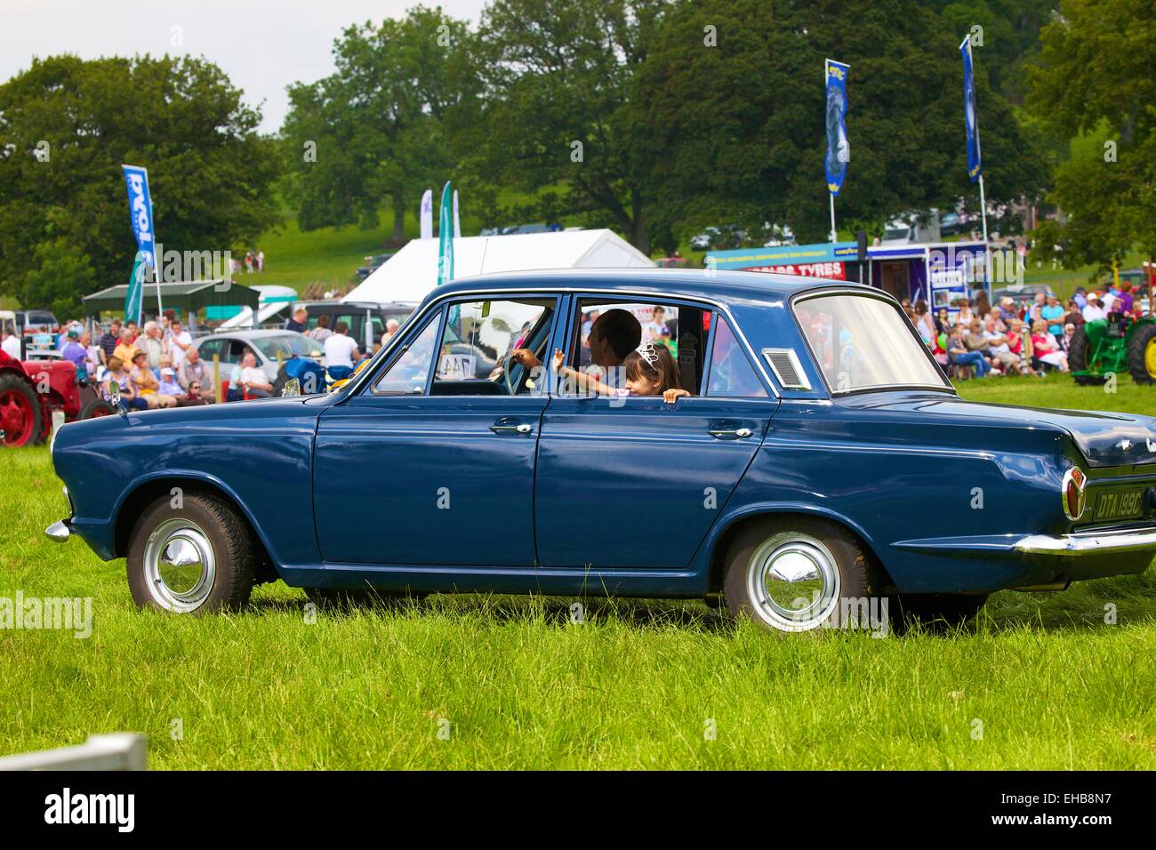 Ford Cortina Mark I Oldtimer. Skelton Show Cumbria, England, UK. Stockfoto