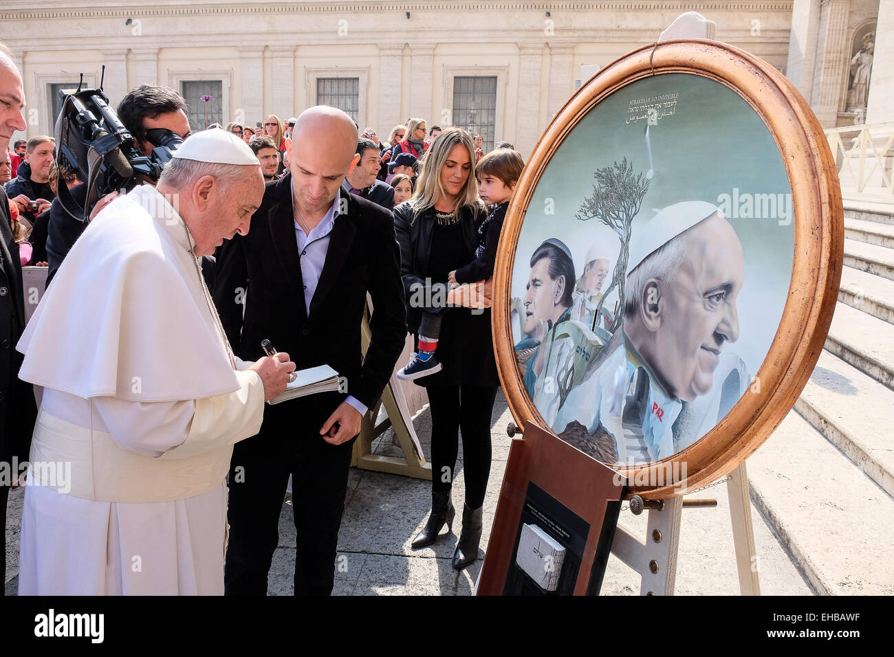 Vatikan-Stadt. 11. März 2015. Franziskus, Generalaudienz vom 11. März 2015 Credit: wirklich einfach Star/Alamy Live-Nachrichten Stockfoto