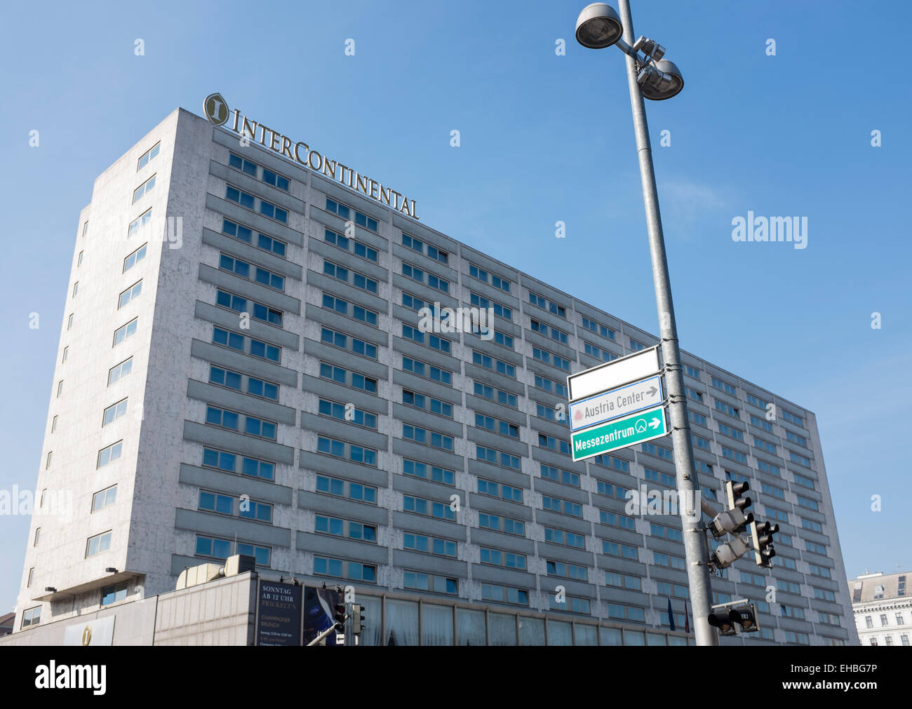 Johannesgasse, Wien, Hotel interkontinentale Stockfoto