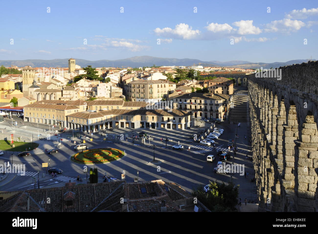 Antikes Aquädukt in Segovia, Spanien Stockfoto