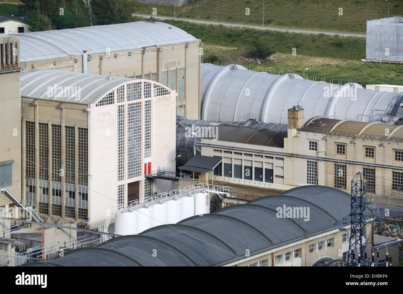 Windkanäle ONERA Aerospatiale Forschungszentrum oder Luft- und Raumfahrt Forschungszentrum Avrieux Savoie Frankreich Stockfoto