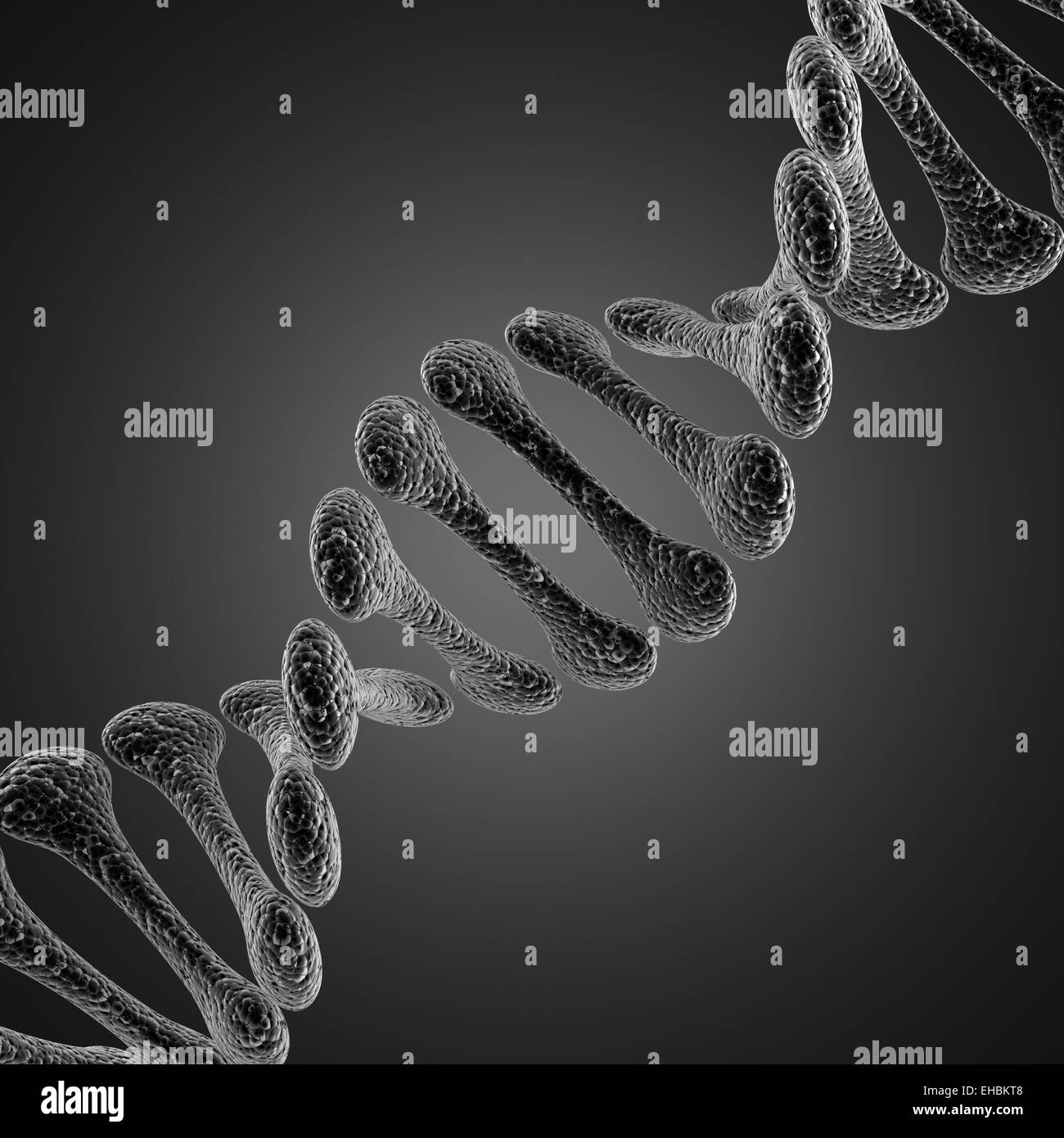 Ein einzelner DNA-wissenschaftliche illustration Stockfoto