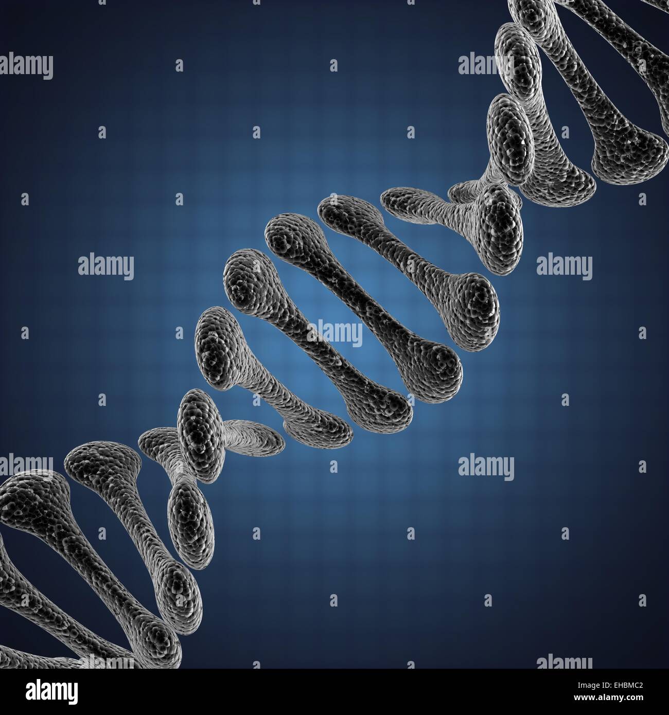 Ein einzelner DNA-wissenschaftliche illustration Stockfoto
