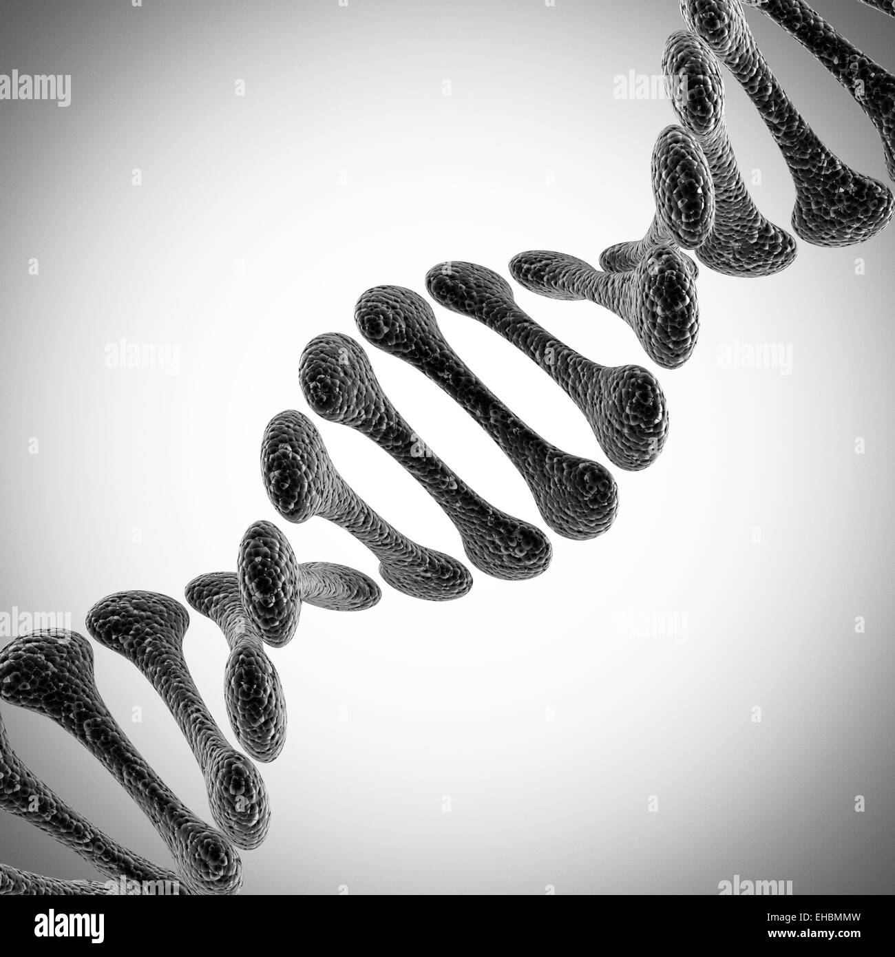 Ein einzelner DNA-wissenschaftliche illustration Stockfoto
