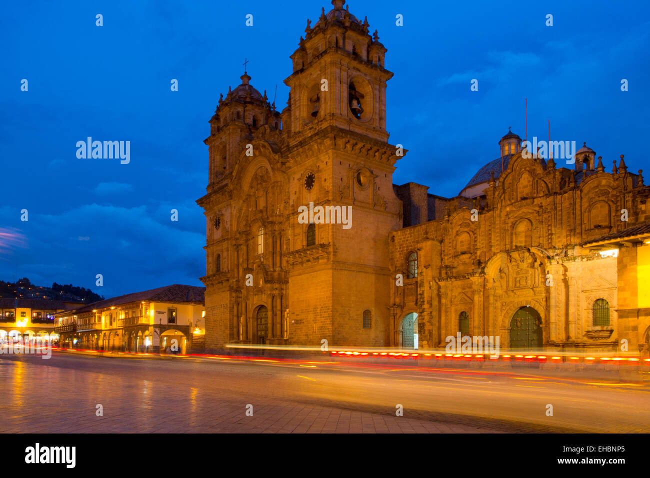 La Compania de Jesus, Kirche, Plaza de Armas, Cusco, Urubamba Provinz, Peru Stockfoto