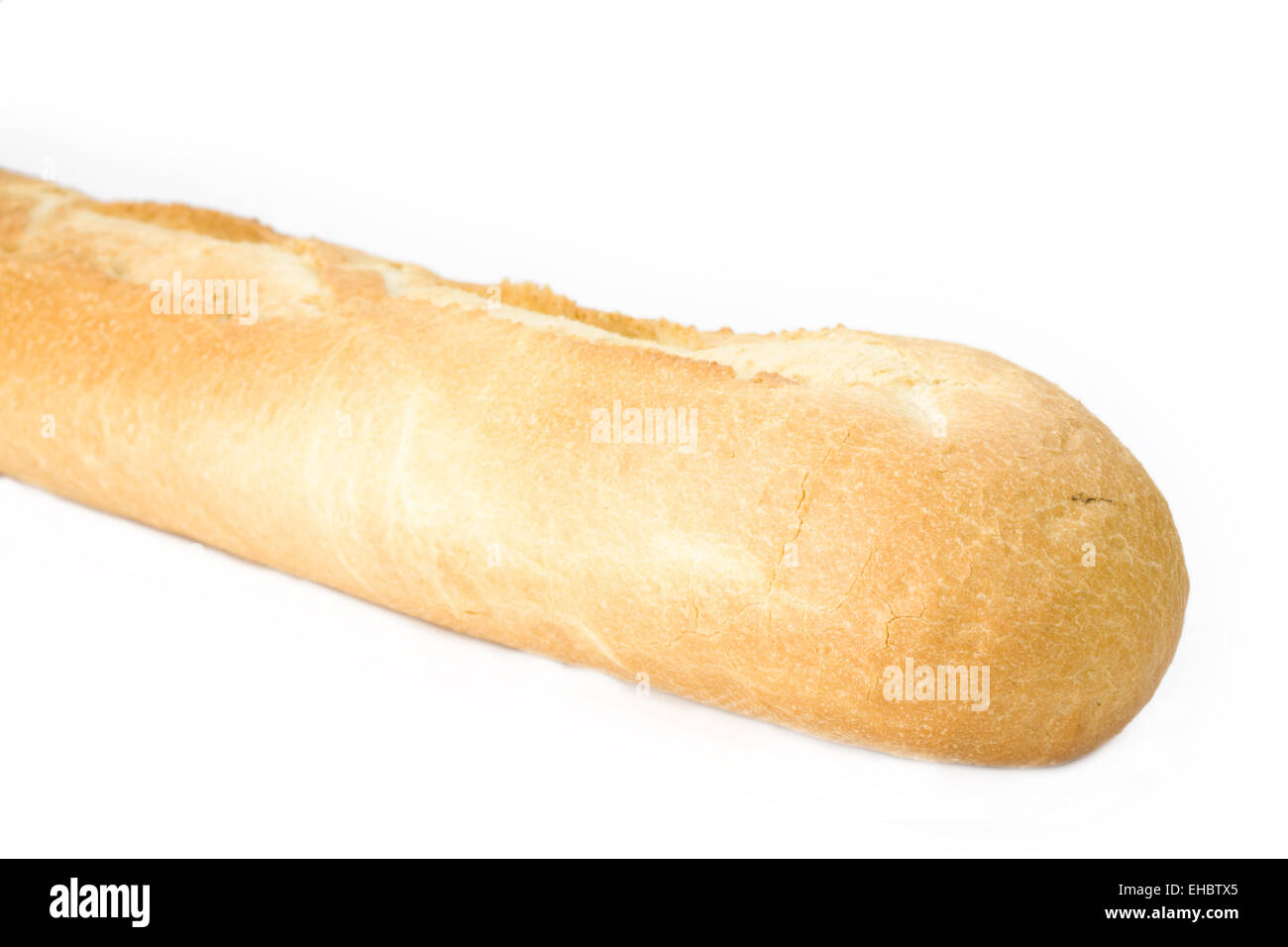 Baguette Brot isolierten auf weißen Hintergrund Stockfoto