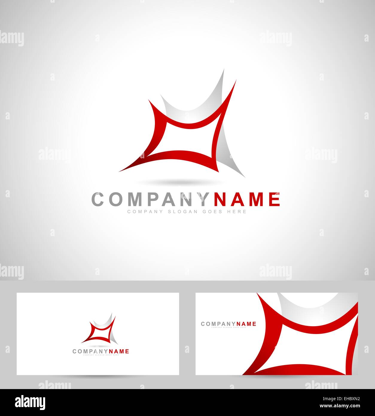 Abstrakte Creative-Logo. Web Design Company Logo und Visitenkarte-Vorlage. Stockfoto