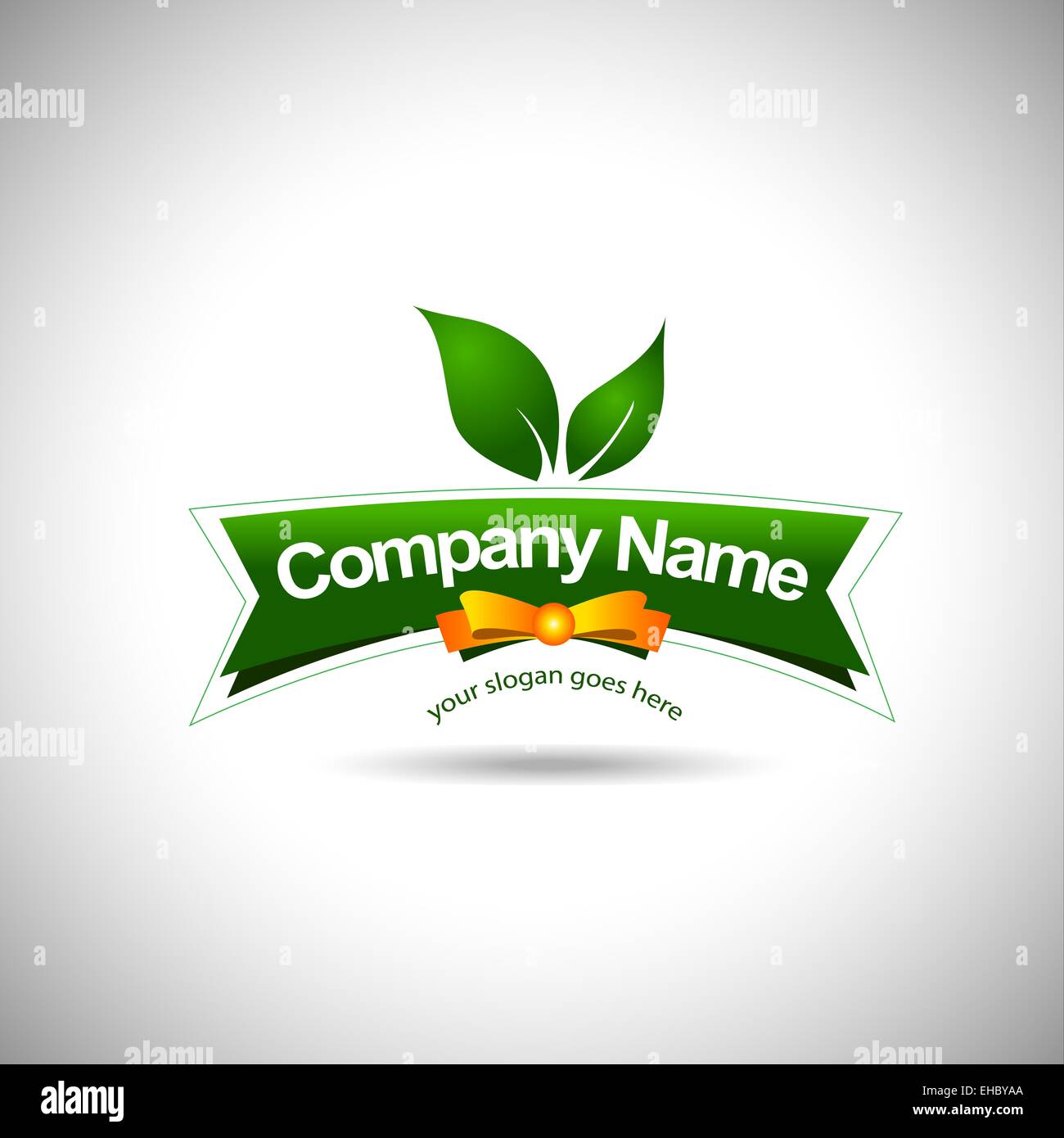Leaf Label Logo Food Company Stockfotos Und Bilder Kaufen Alamy