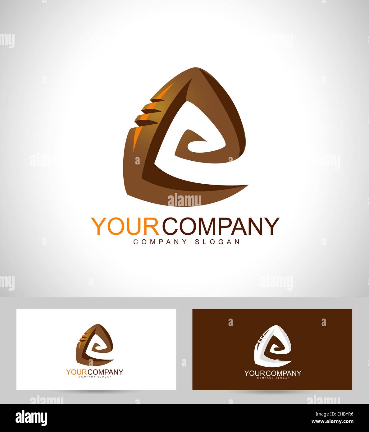 Spiral-Design. Kreative eines abstrakten Spirale Unternehmens mit Visitenkarte Vorlage. Stockfoto