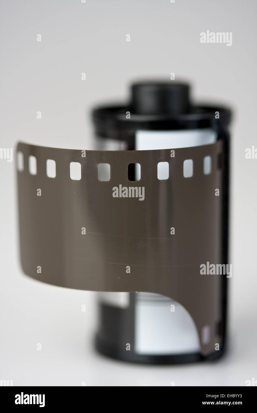 eine 35mm-Film-Patrone mit flachen dof Stockfoto