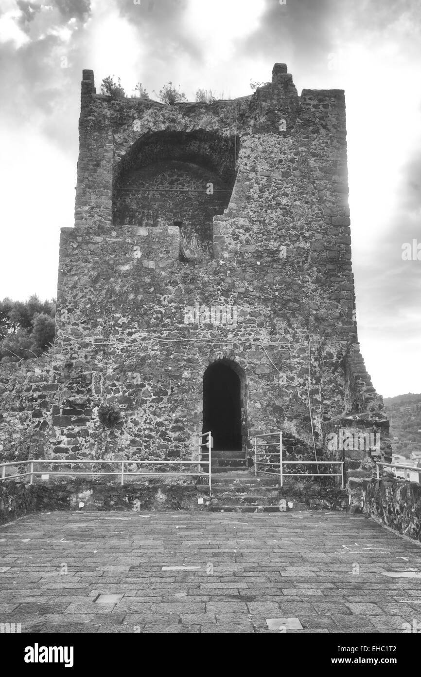 Mittelalterliche Burg von Aci Castello, Sizilien Stockfoto