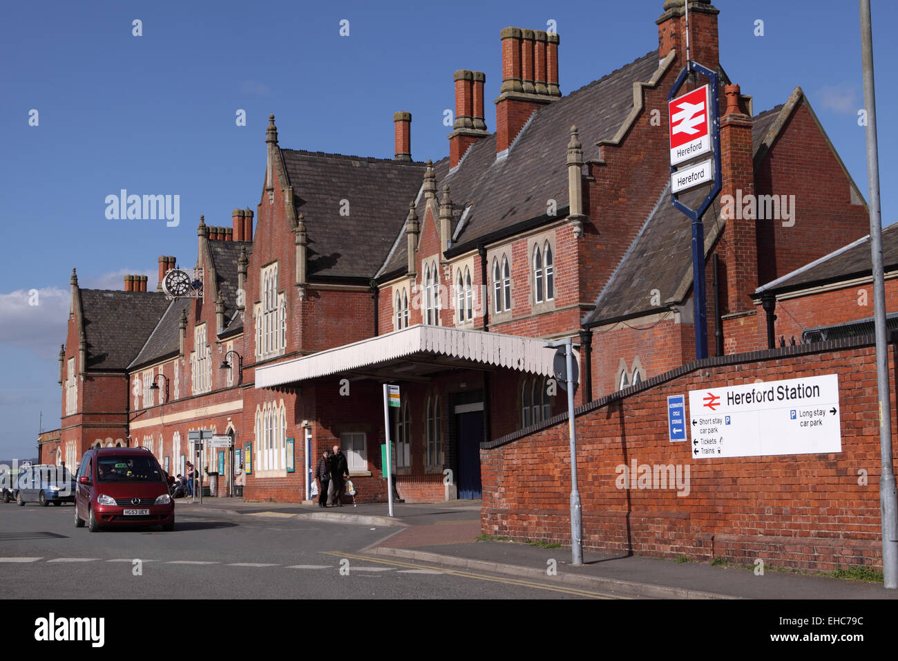 Hereford Bahn Bahnhof Herefordshire England UK Stockfoto