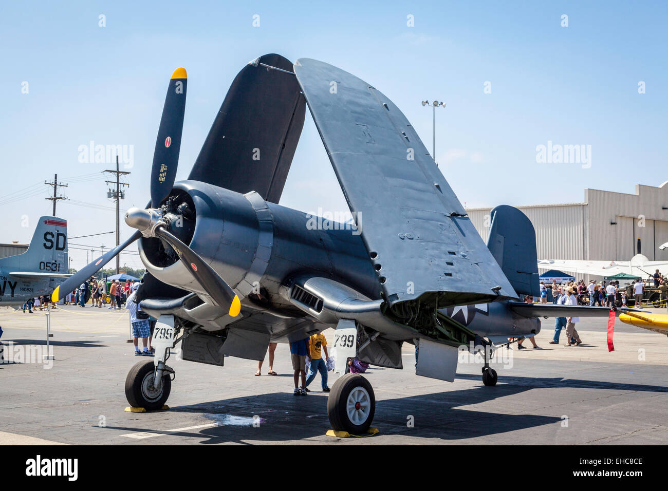 Eine Chance Vought F4u Corsair auf die 2011 Wings Over Camarillo Flugschau in Camarillo / Kalifornien Stockfoto