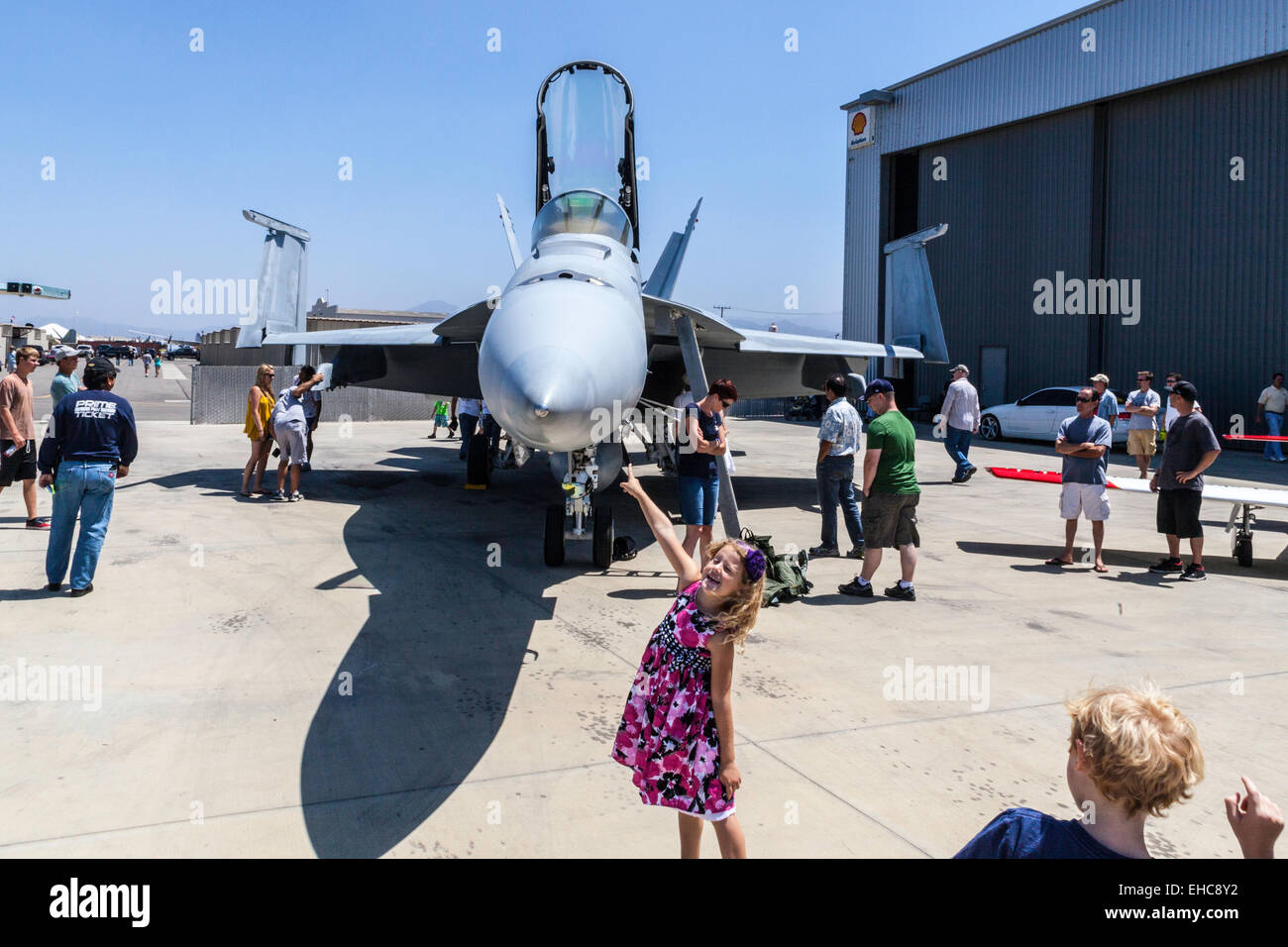 Ein Marine f-15 Eagle an der 2011 Wings Over Camarillo Flugschau in Camarillo / Kalifornien Stockfoto