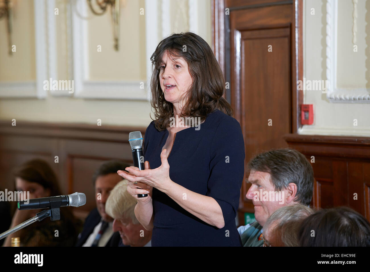 Emma BridgeWater auf literarische Oldie Mittagessen 03.10.15 Stockfoto