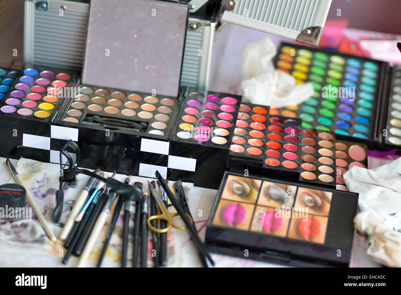 Make-up-palette Stockfoto