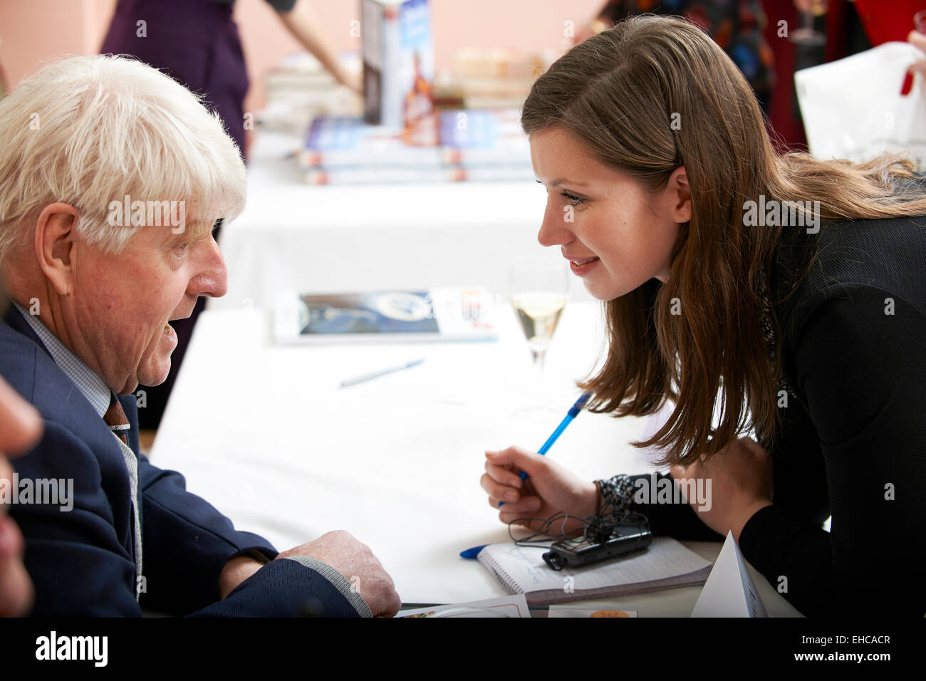 Stanley Johnson in den Oldie literarischen Mittagessen 03.10.15 Stockfoto