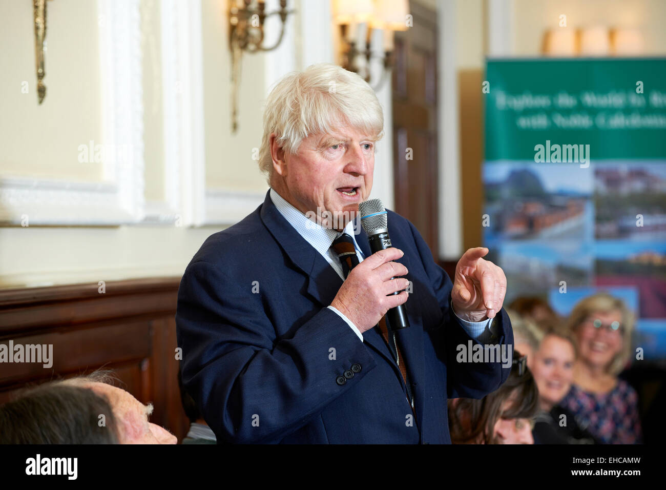 Stanley Johnson in den Oldie literarischen Mittagessen 03.10.15 Stockfoto