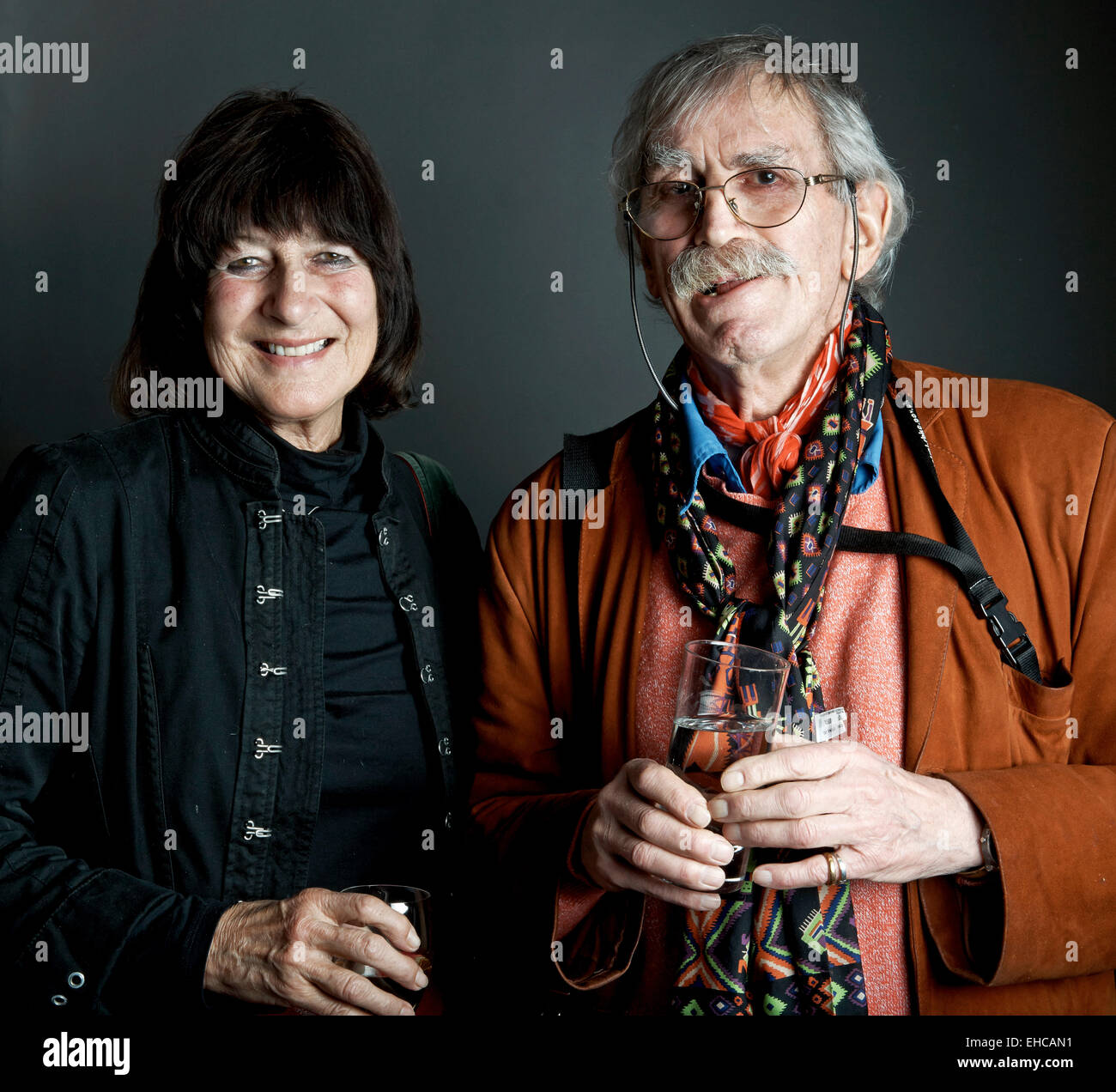 Tom Priestley & Valerie Grove bei der Oldie literarischen Mittagessen 03.10.15 Stockfoto