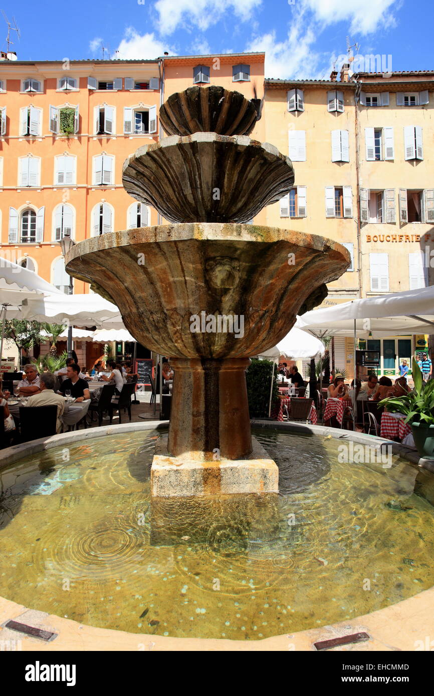 Platzieren Sie Aux Aires in der Stadt Grasse an der Côte d ' Azur, Frankreich Stockfoto