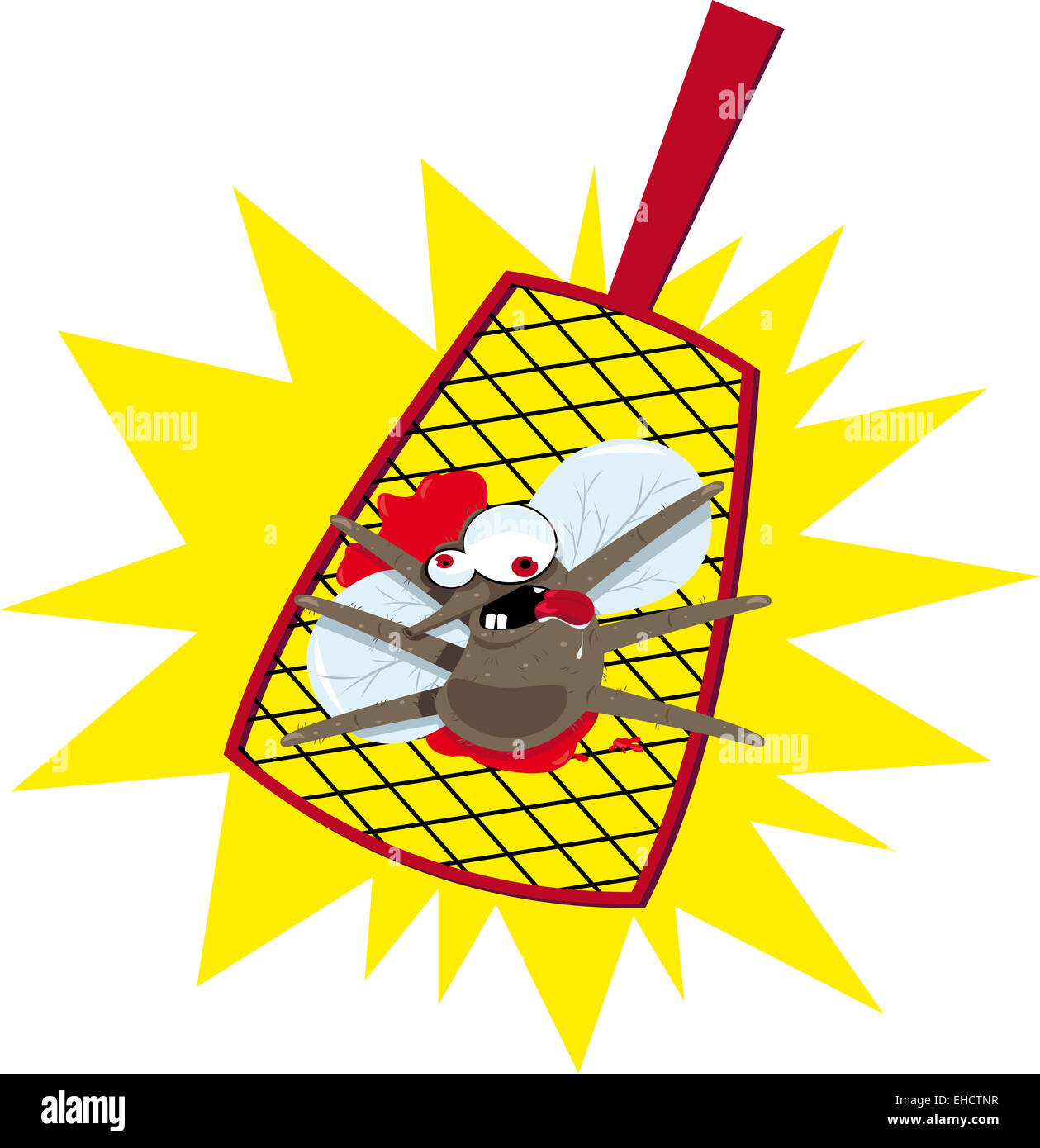 Moskito-Fliegenklatsche Stockfoto