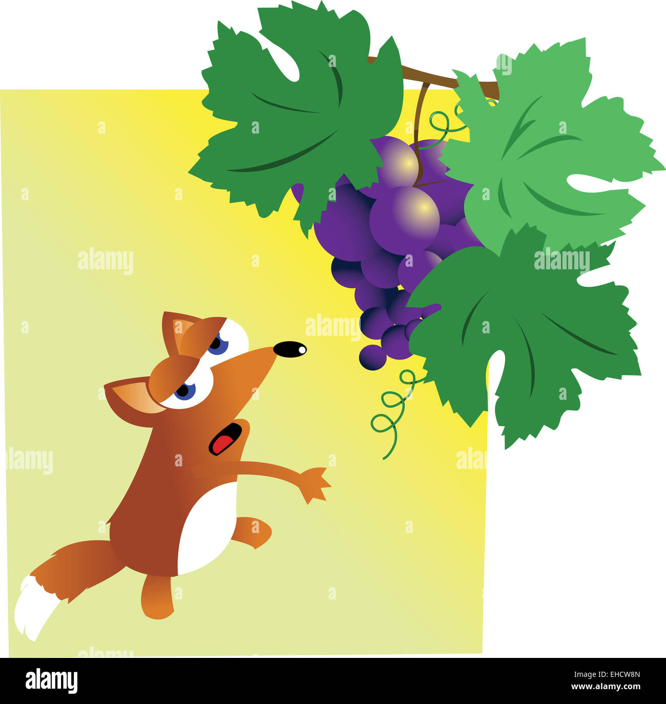 Lustige Fox aufgibt Stockfoto