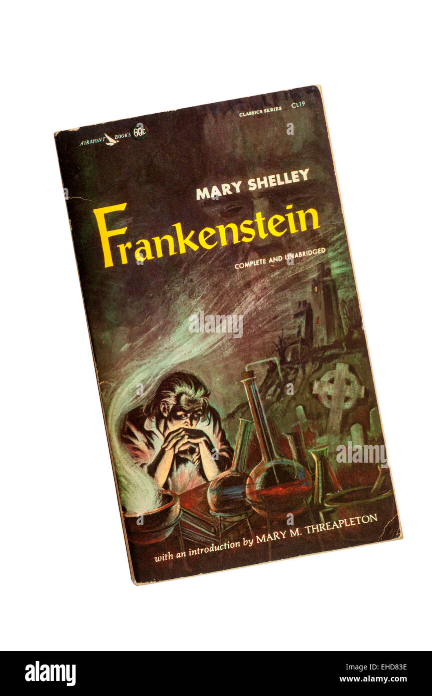 Eine Kopie des Frankenstein von Mary Shelley. Stockfoto