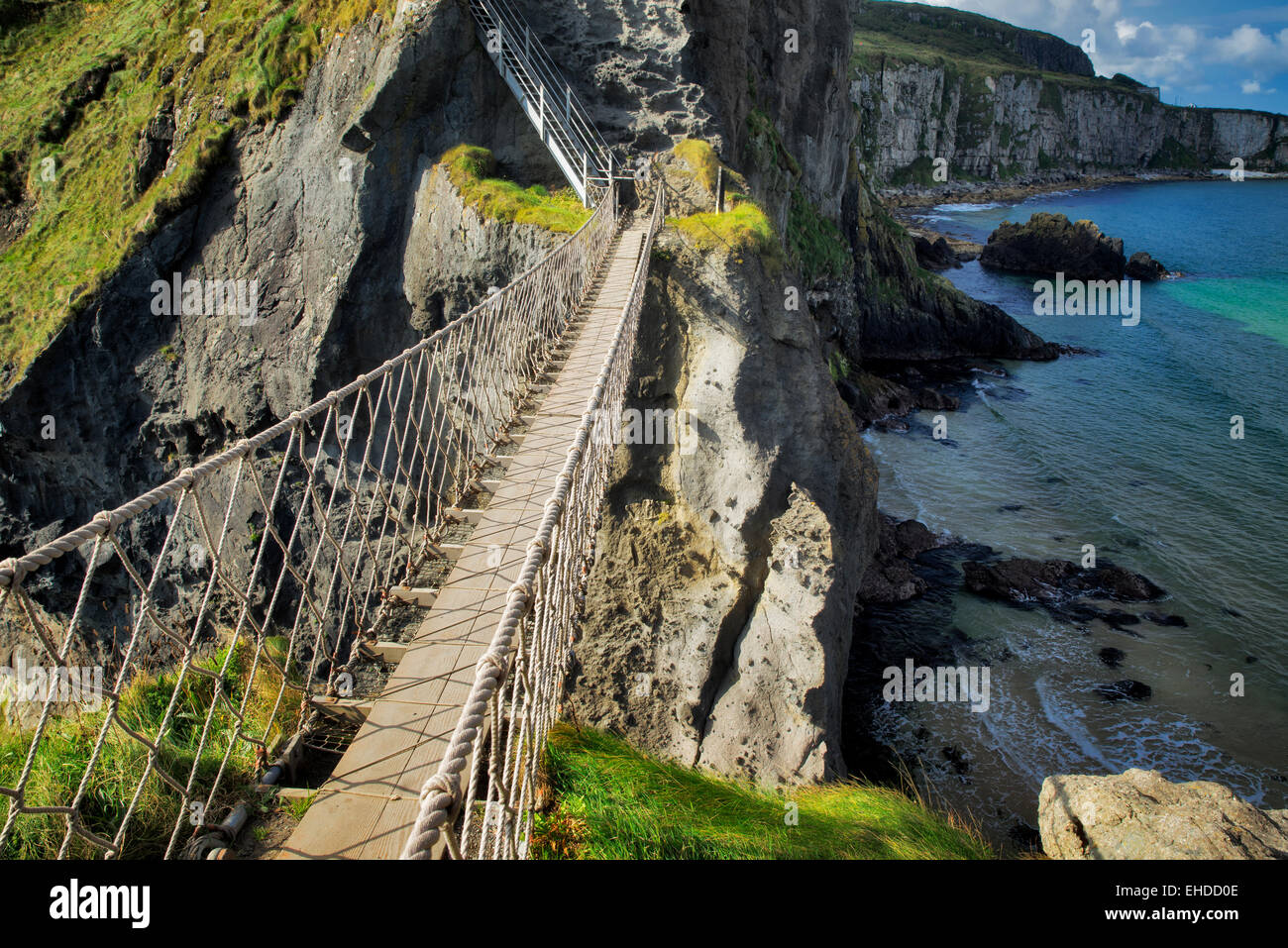 Carrick-a-Rede Rope Bridge. Nordirland Stockfoto