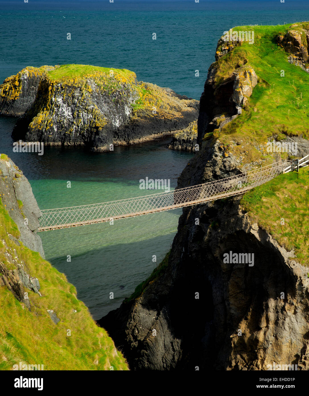 Carrick-a-Rede Rope Bridge. Nordirland Stockfoto