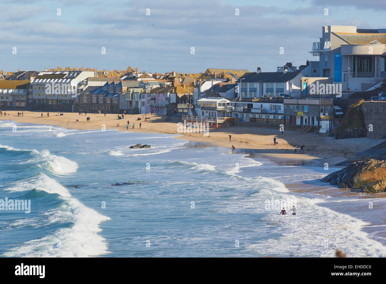 Porthmeor Beach St Ives Cornwall England Europa Stockfoto