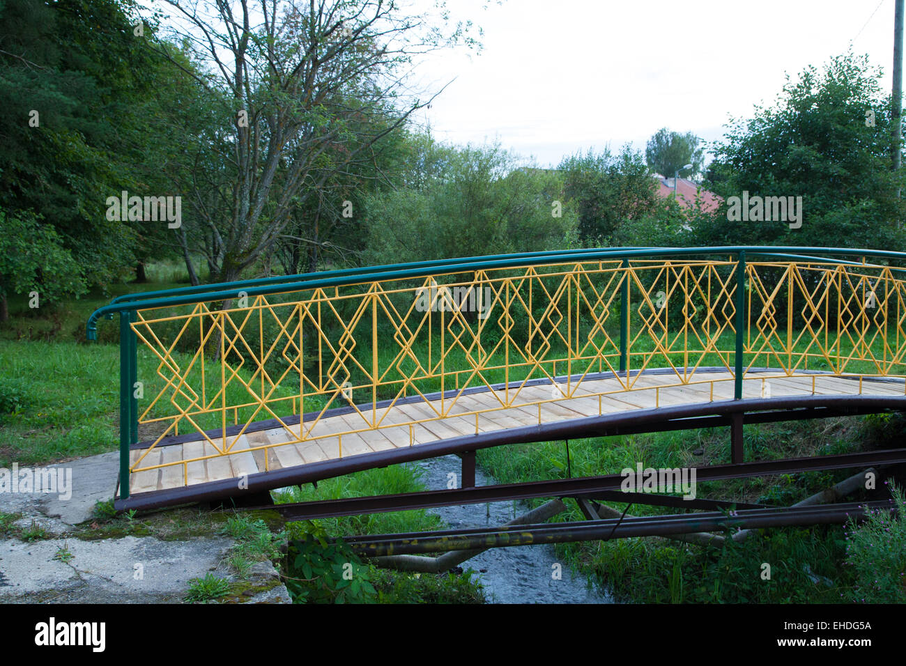 Gelbe Brücke Stockfoto