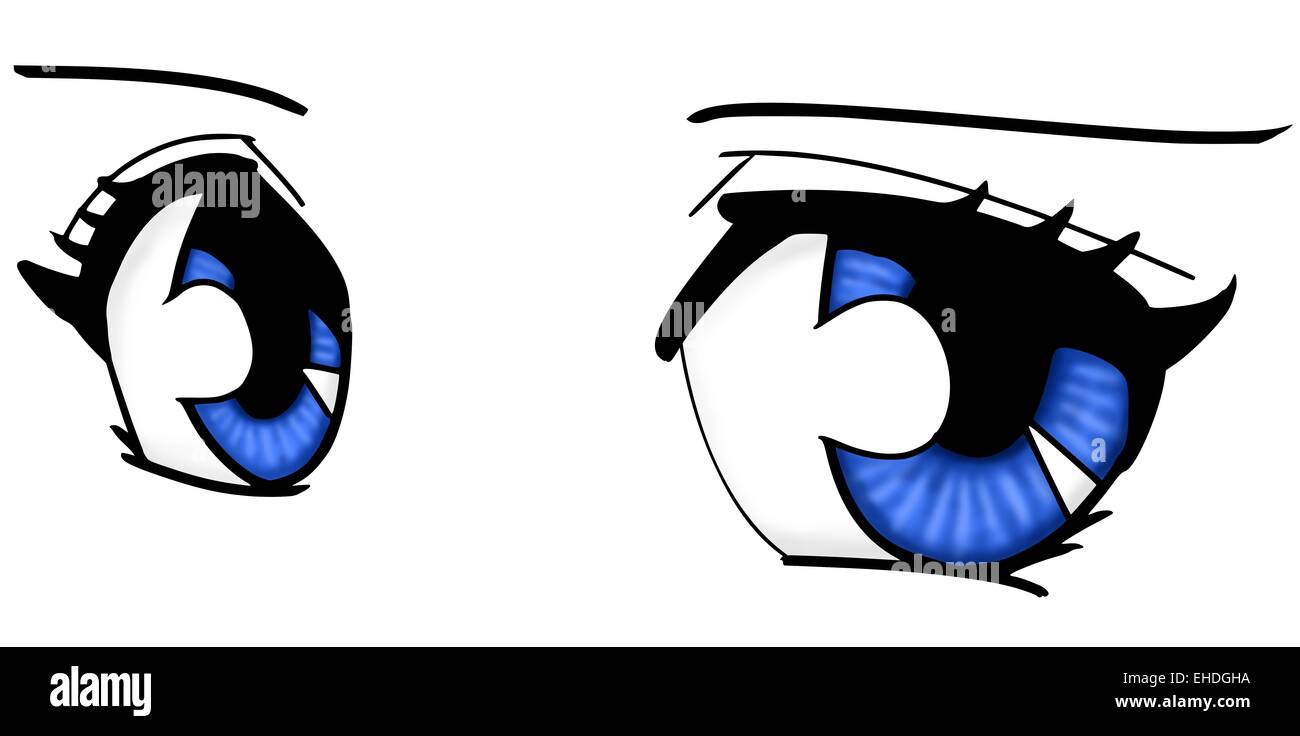 Manga Augen Stockfotografie Alamy