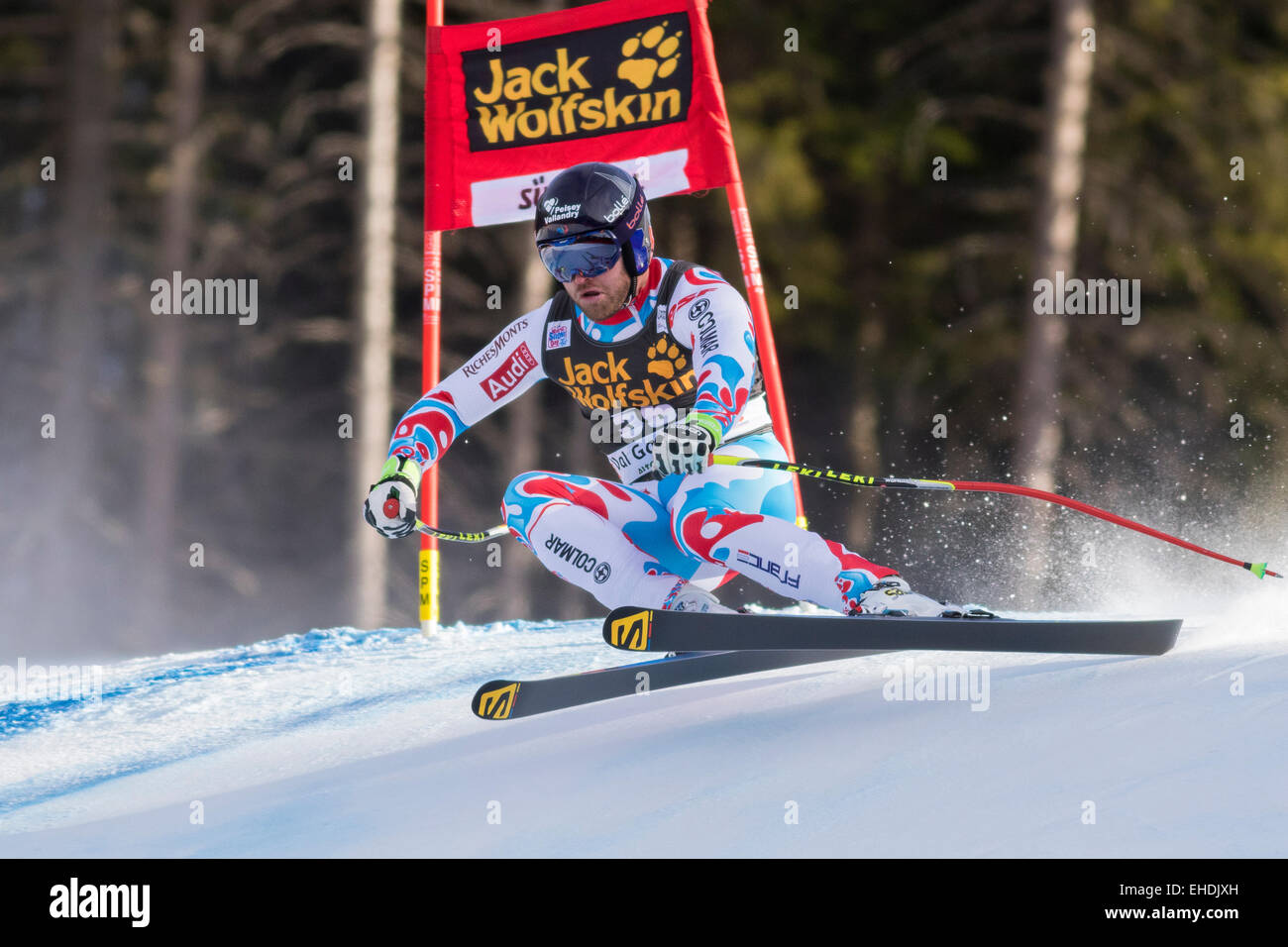 Val Gardena, Italien 20. Dezember 2014. POISSON David (Fra) den Audi FIS Alpinen Ski Weltcup Super-G Rennen Stockfoto