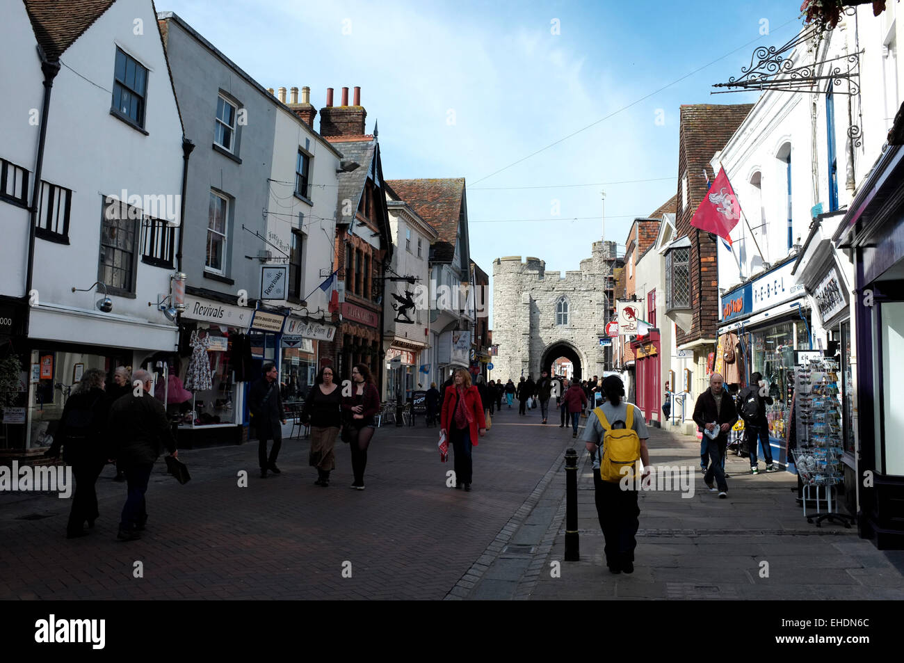 Canterbury Kathedrale Stadt in East Kent März 2015 Stockfoto