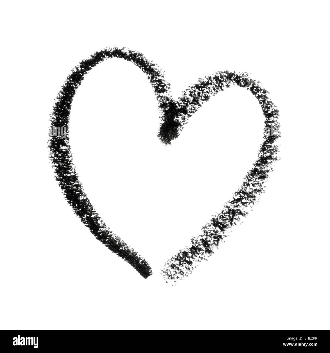 Painted Heart Symbol Outline Stockfotos und -bilder Kaufen ...