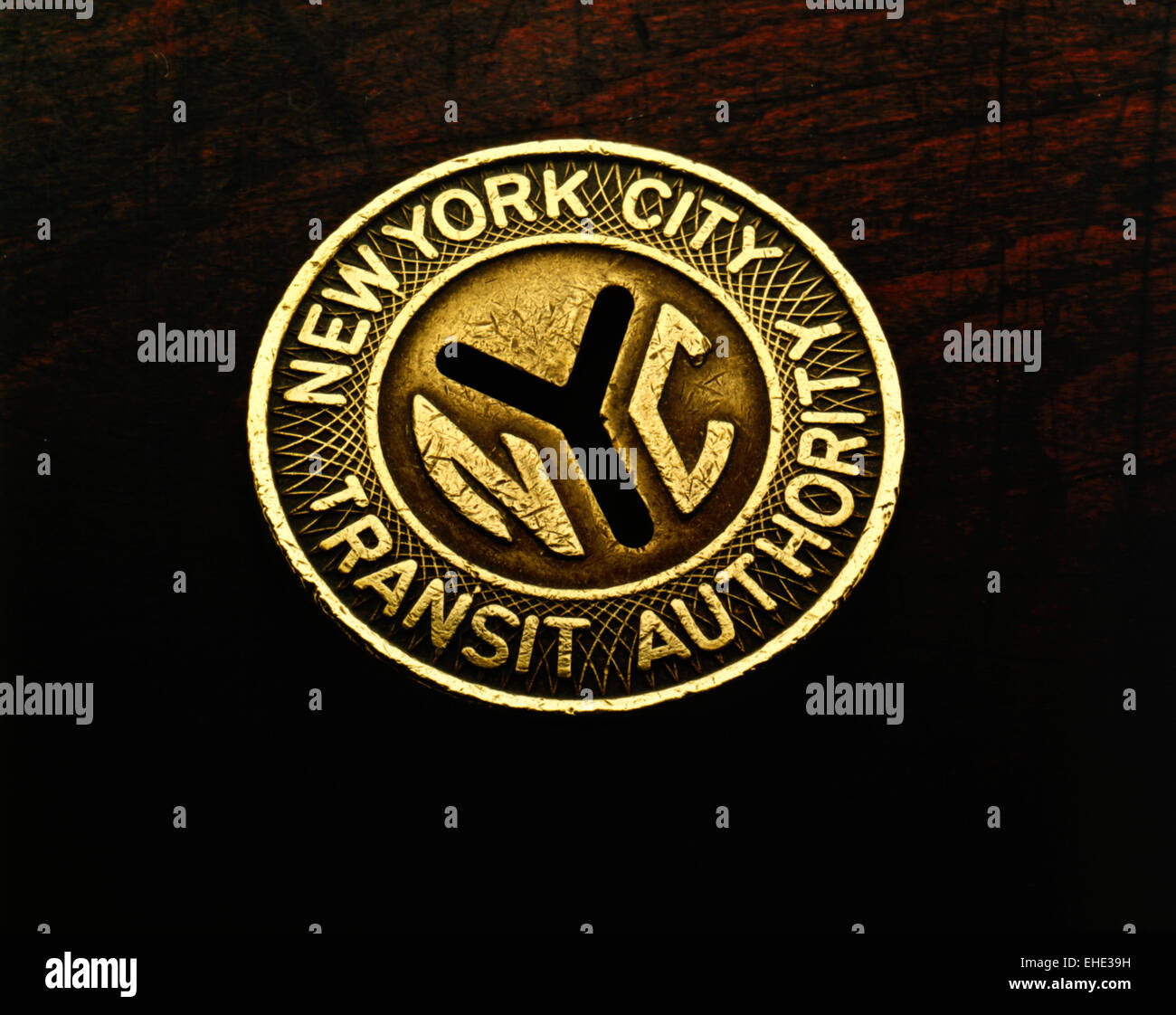 New York Subway Token Stockfoto