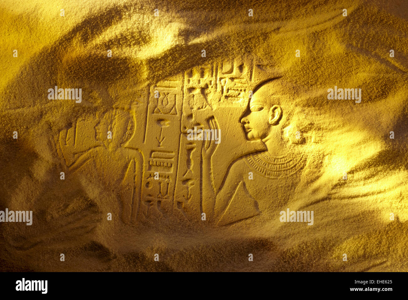 Alte ägyptische Hieroglyphen Stockfoto