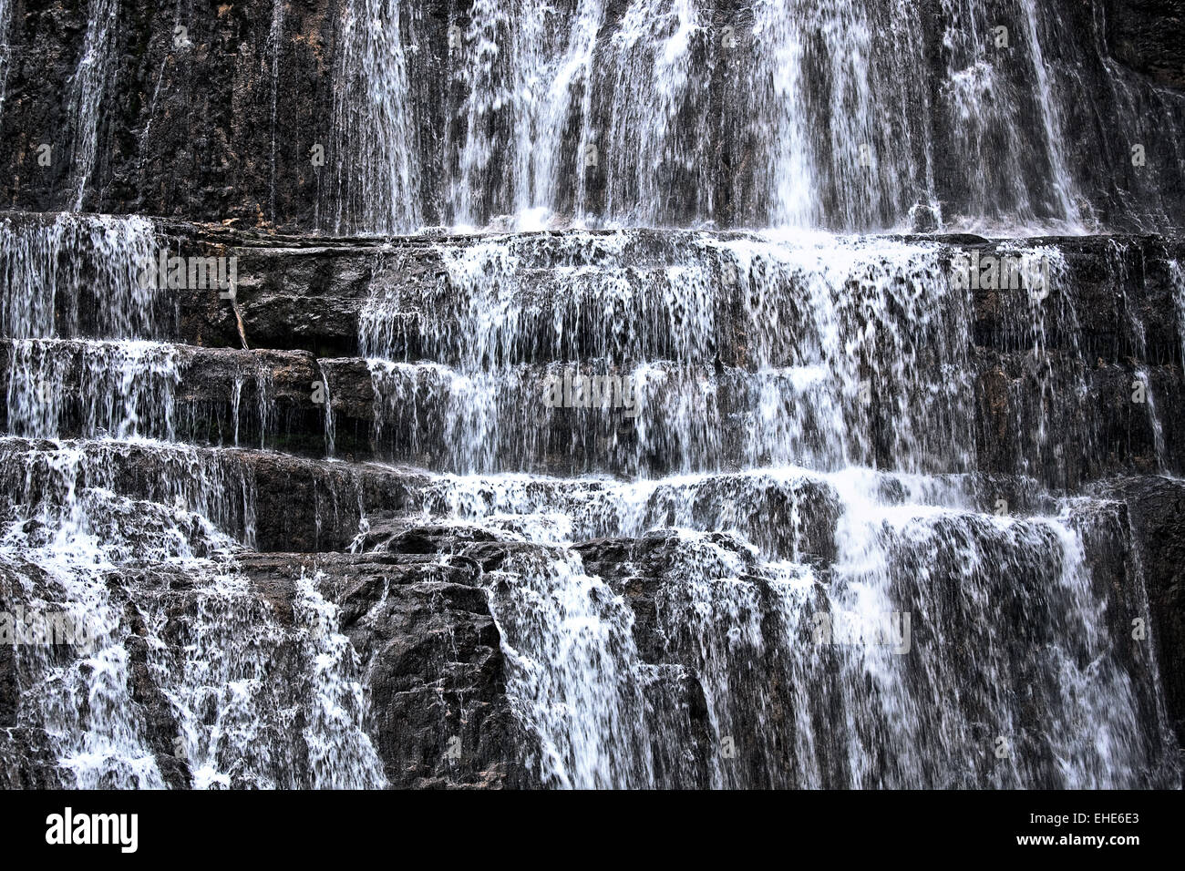 Herisson Fluss Wasserfälle, Jura, Frankreich Stockfoto