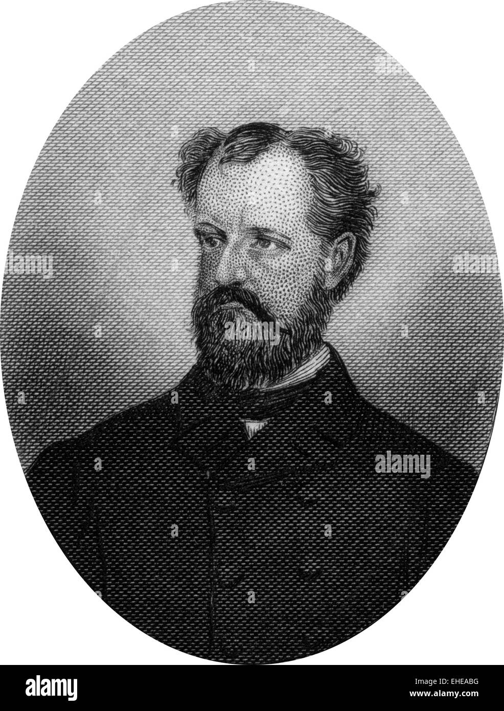 Gravieren von Roscoe Conkling (30. Oktober 1829 – 18. April 1888), Politiker aus New York Stockfoto