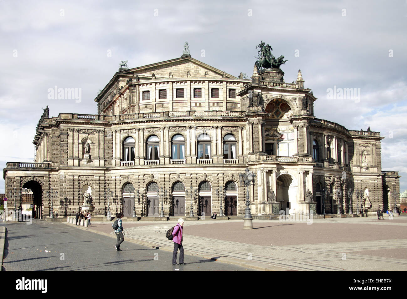 DRESDEN - SEMPEROPER Stockfoto