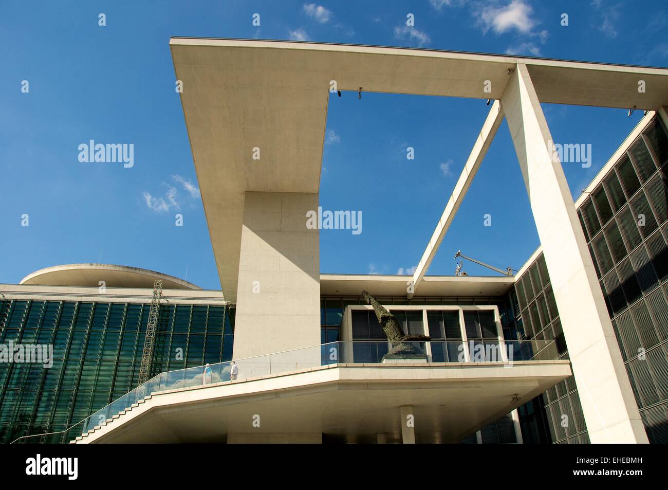 Architektur-Regierungsviertel in Berlin Stockfoto
