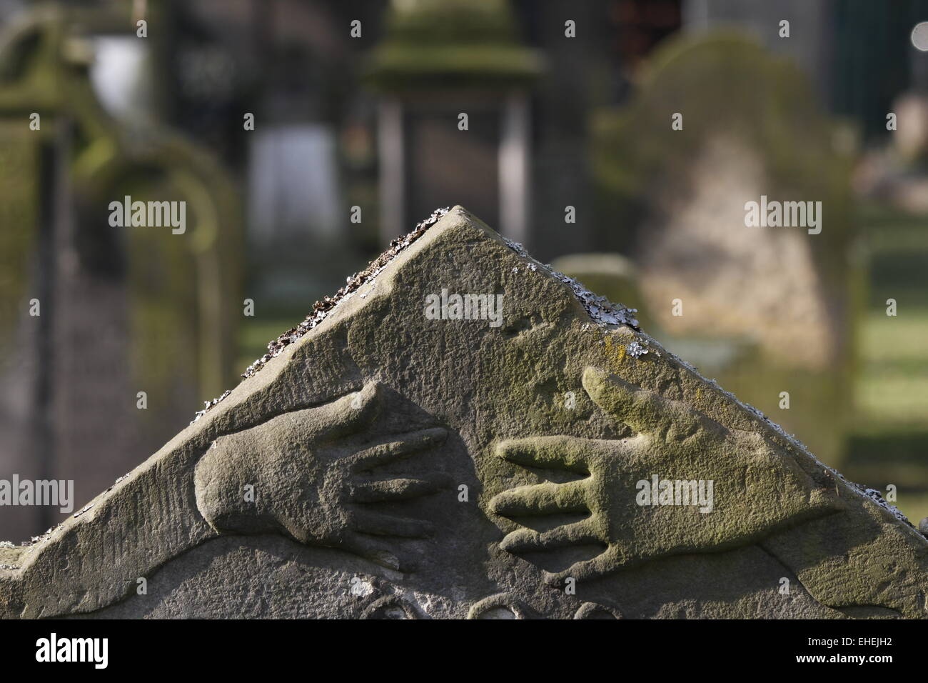 jüdischen Grabstein Stockfoto