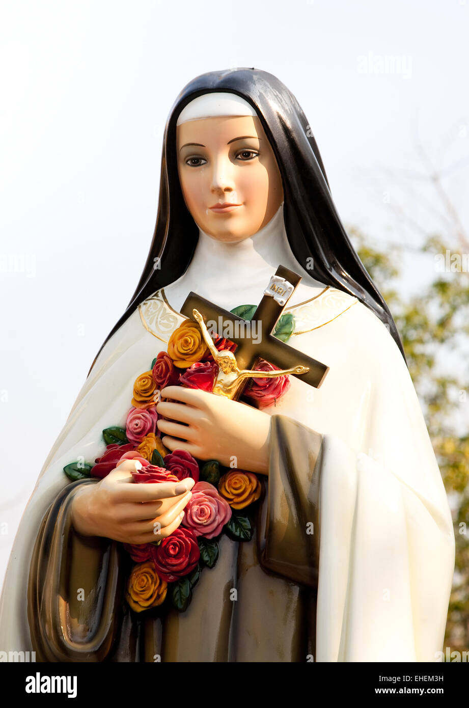 Statue der Heiligen Teresa Stockfoto