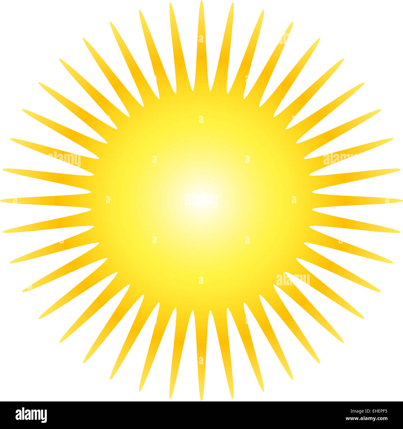 Grafiken, die gelbe Sonne Stockfoto