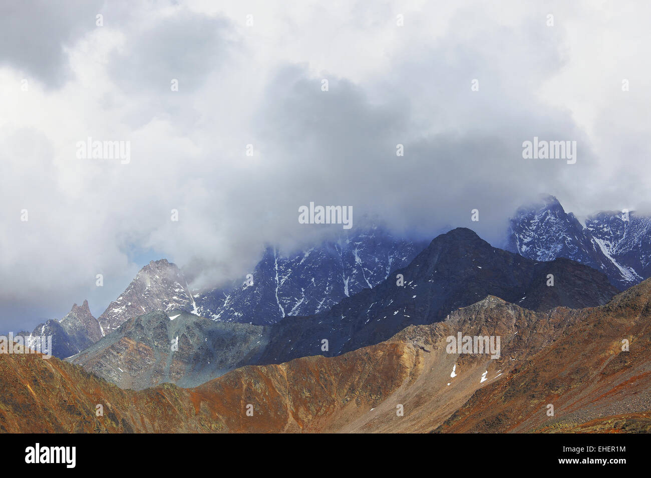 Großer Sankt Bernhard, Wallis, Schweiz Stockfoto