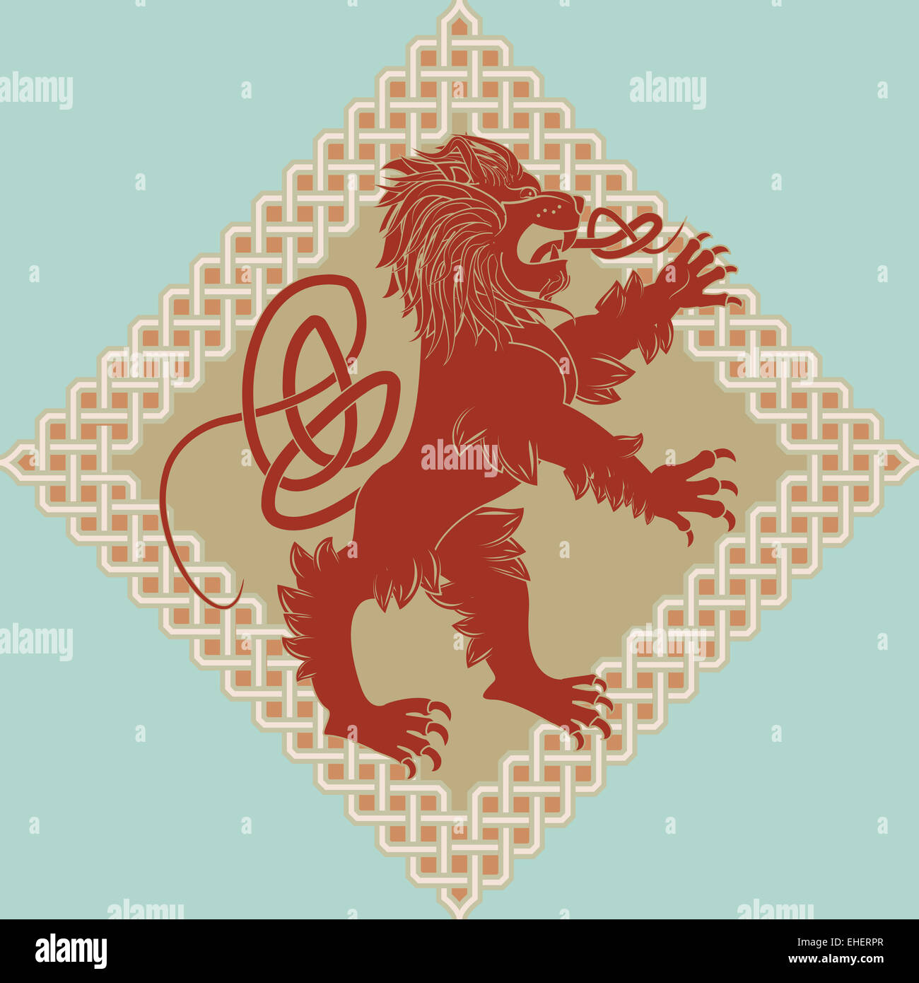 Mittelalterliche heraldische symbol Stockfoto