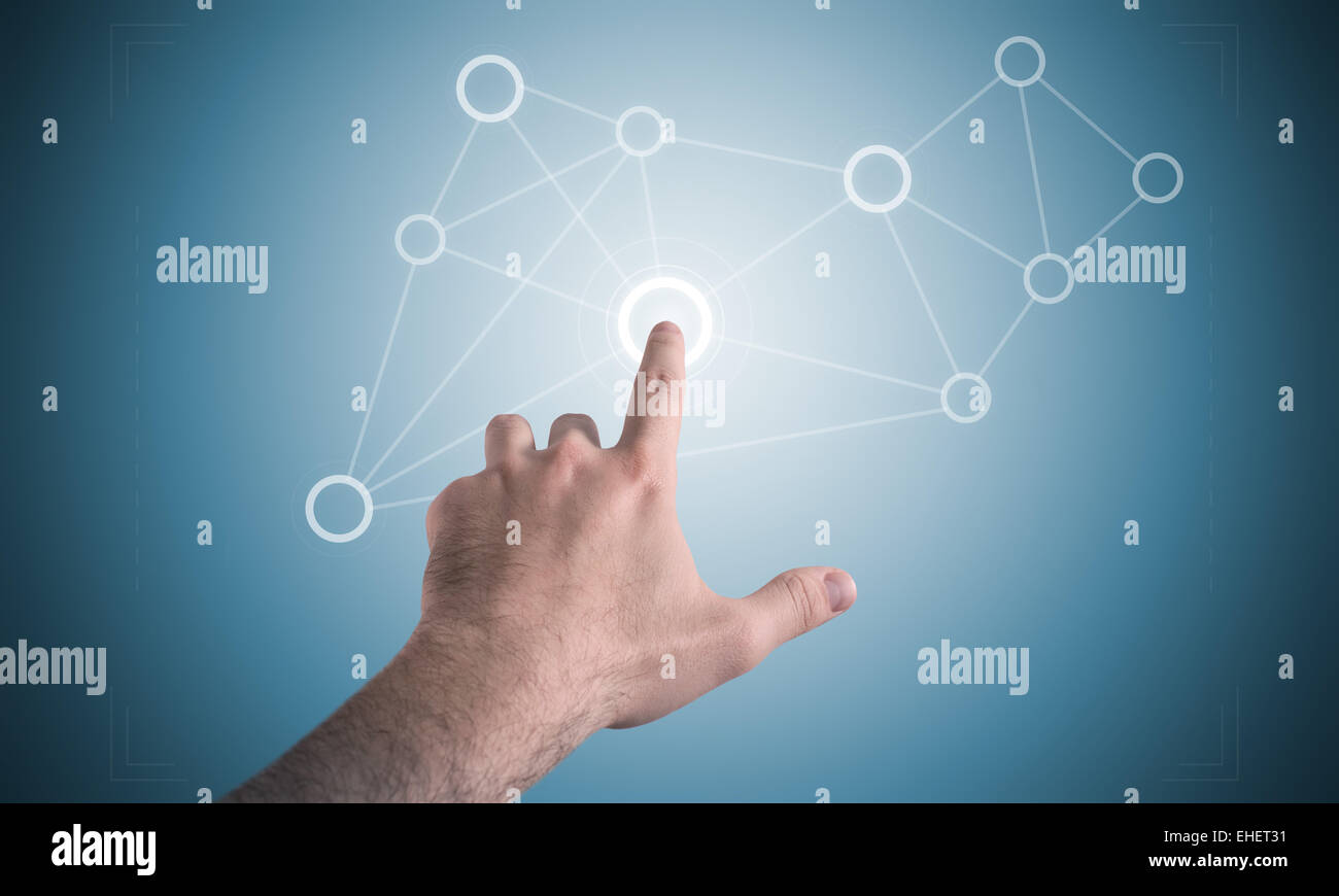 Touch-Screen-display Stockfoto