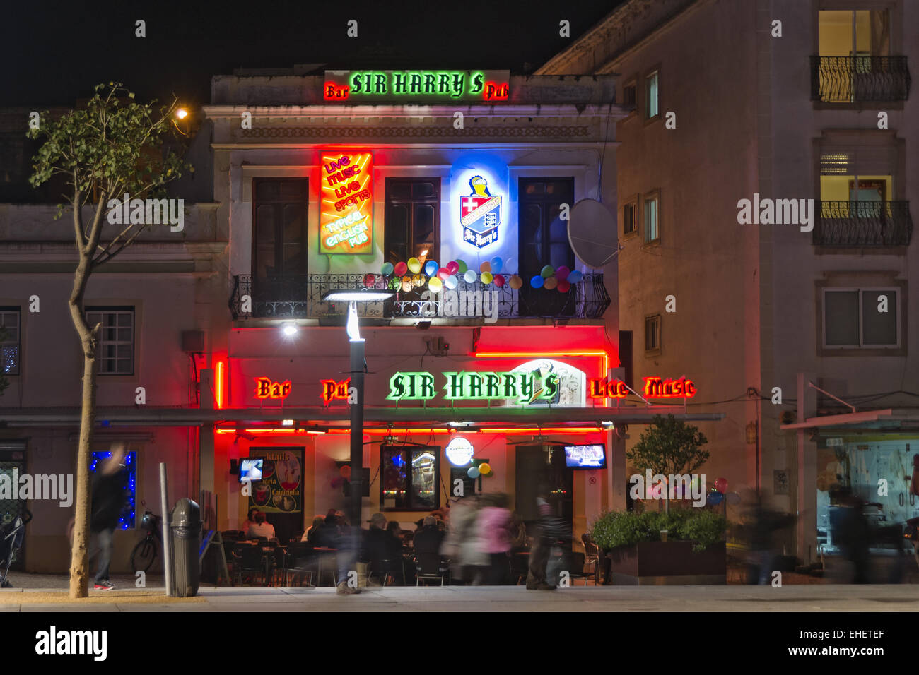 Restaurant in Albufeira Stockfoto