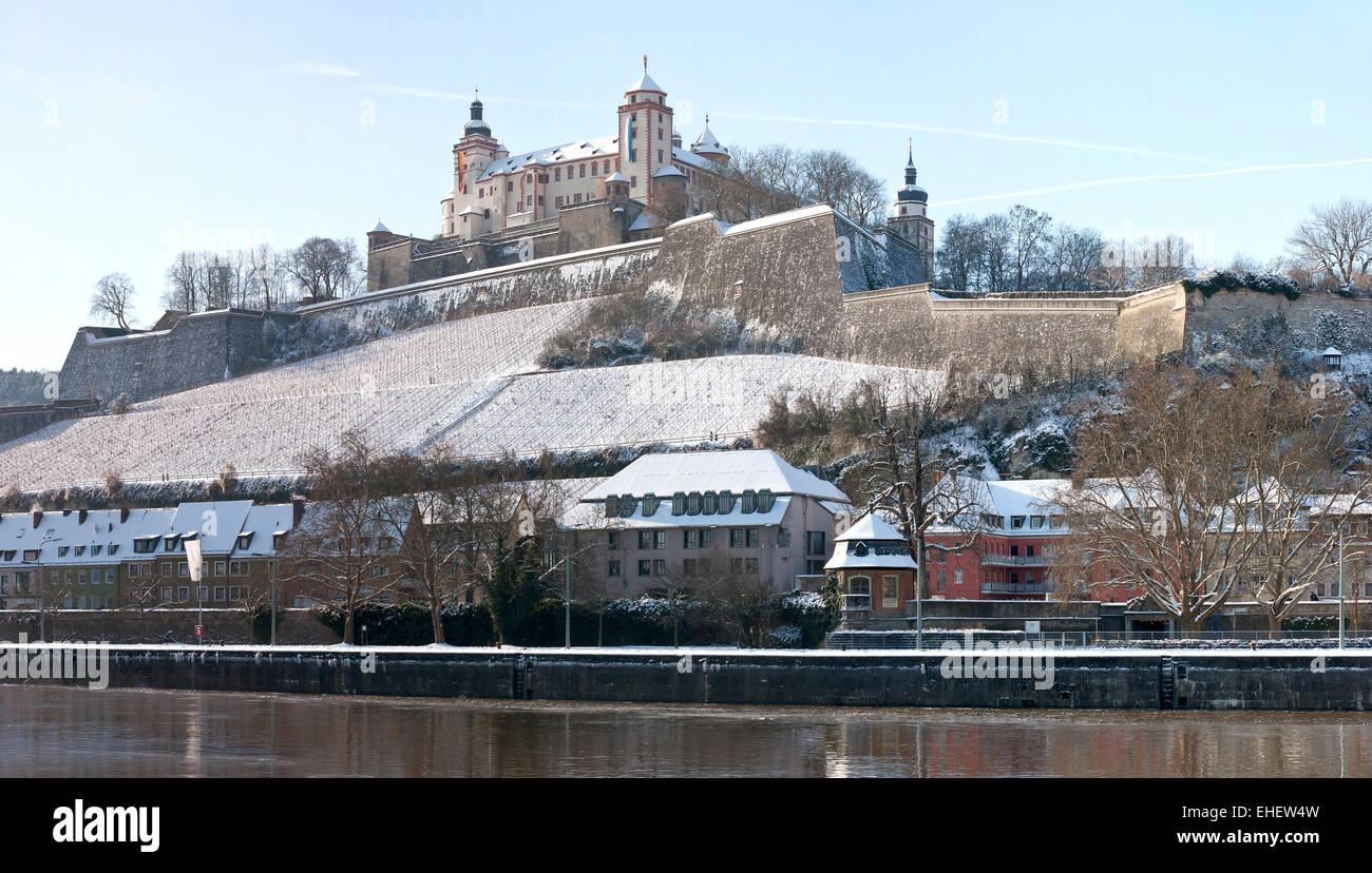 die Burg Marienberg in Würzburg, Deutschland Stockfoto